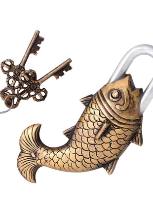 Brass Fish Door Lock (3 Inch)