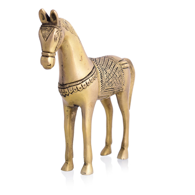 Brass Horse Statue