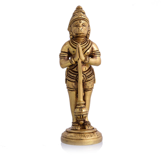 Brass Standing Hanuman Superfine Idol (5.5 Inch)
