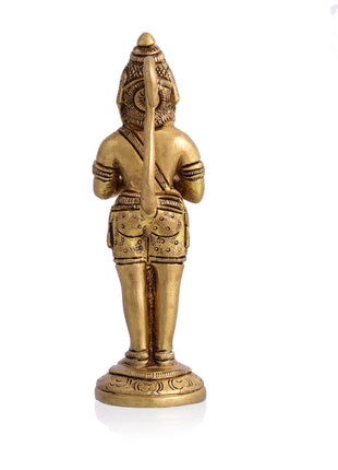 Brass Standing Hanuman Superfine Idol (5.5 Inch)