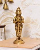 Brass Standing Hanuman Superfine Idol (5.5 Inch)