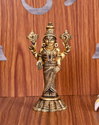 Brass Tirupati Balaji/Venkateshwar Idol (4.5 Inch)