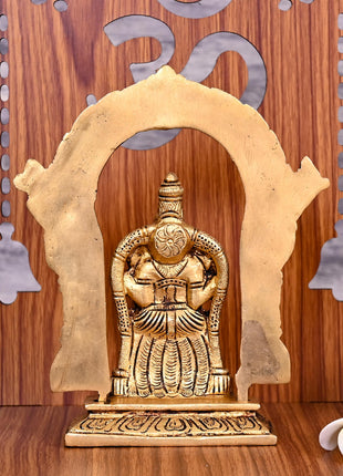 Brass Goddess Padmavati Frame Idol (6.5 Inch)
