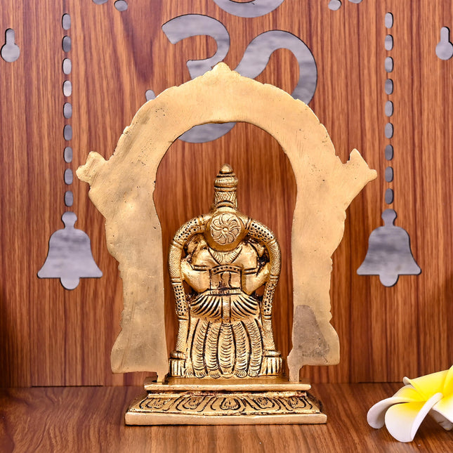 Brass Goddess Padmavati Frame Idol (6.5 Inch)