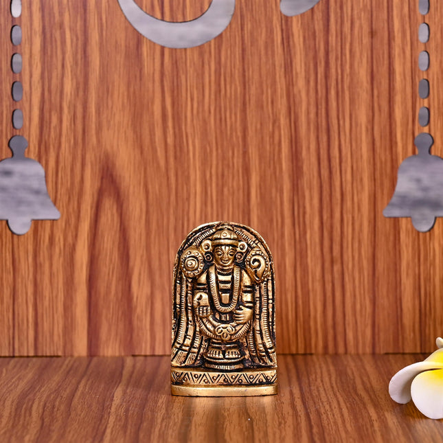Brass Tirupati Balaji/Venkateshwar Idol (2 Inch)