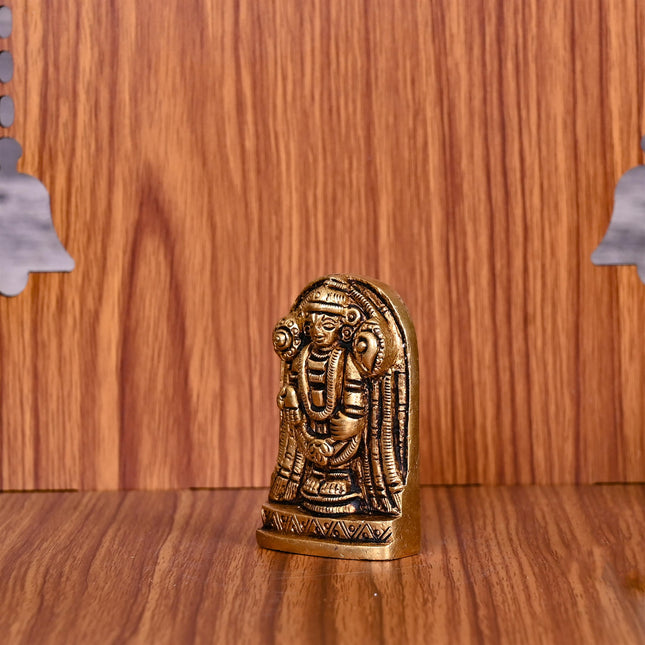 Brass Tirupati Balaji/Venkateshwar Idol (2 Inch)