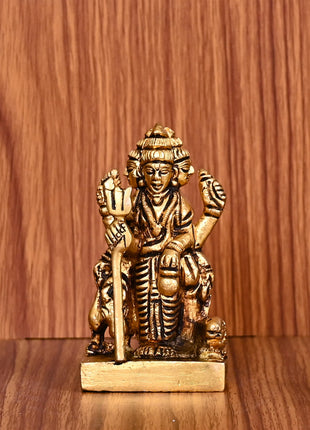 Brass Lord Dattatreya Idol (3 Inch)