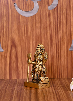 Brass Lord Dattatreya Idol (3 Inch)