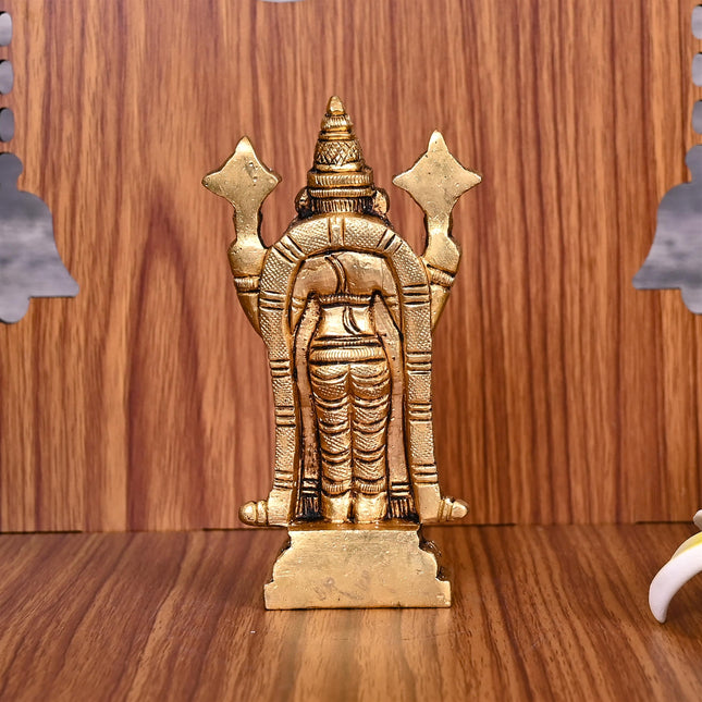 Brass Tirupati Balaji/Venkateshwar Idol (4 Inch)