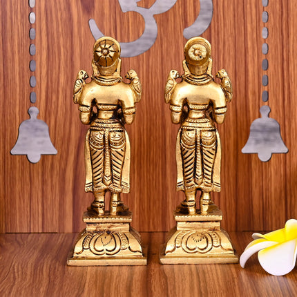 Brass Deep Lakshmi Pair  (5.5 Inch)