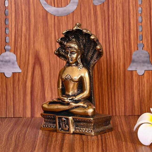 Brass Lord Parshvanatha Swamy Idol (4.5 Inch)