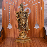 Brass Tirupati Balaji/Venkateshwar Idol (8 Inch)