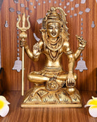 Brass Lord Shiva Idol Statue (8.5 Inch)
