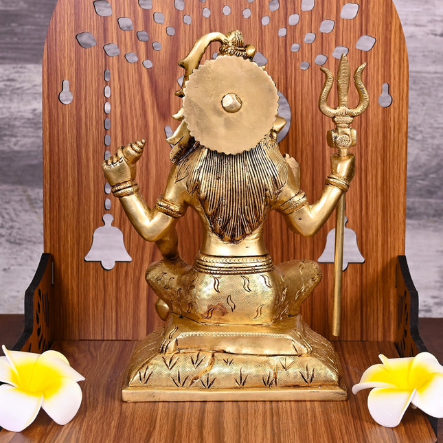 Brass Lord Shiva Idol Statue (8.5 Inch)