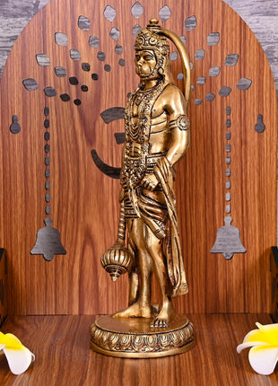 Brass Standing Hanuman Idol ( 10.5 Inch)
