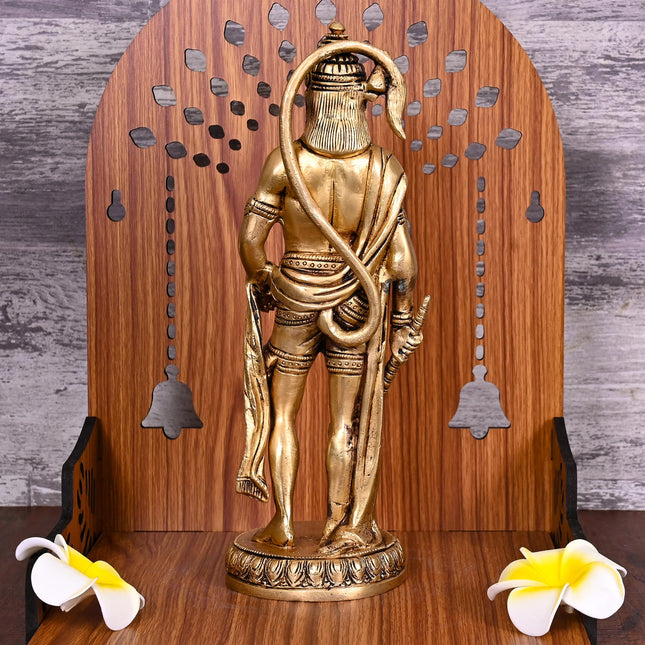 Brass Standing Hanuman Idol ( 10.5 Inch)