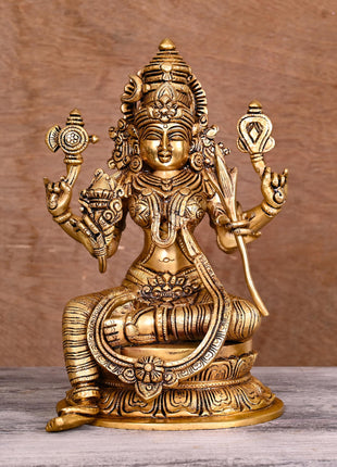 Brass Superfine Rajarajeshwari Devi Superfine Statue (10.5")