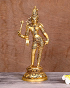 Brass Ardhanarishwara Idol (12.5 Inch)