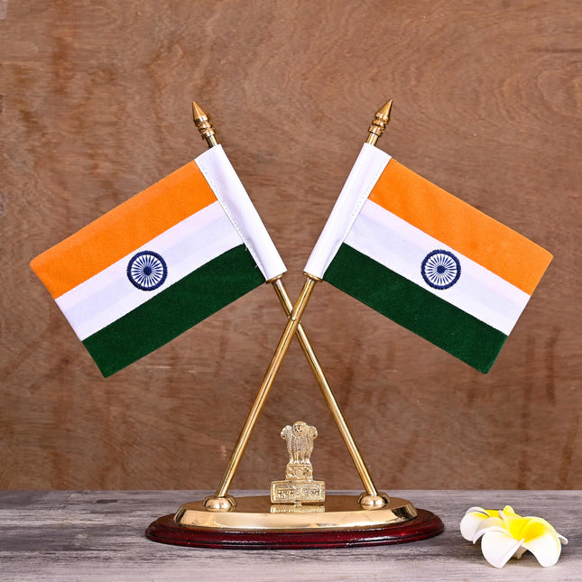 Brass National Flag Stand (12 Inch)
