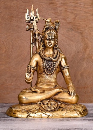 Brass Superfine Lord Shiva Statue (11.5 Inch)