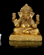 Brass Ganesha Superfine Idol (7 Inch)