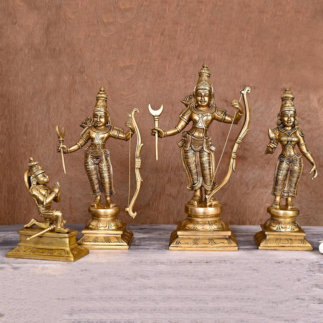 Brass Superfine Ram Darbar Statue Set (15 Inch)