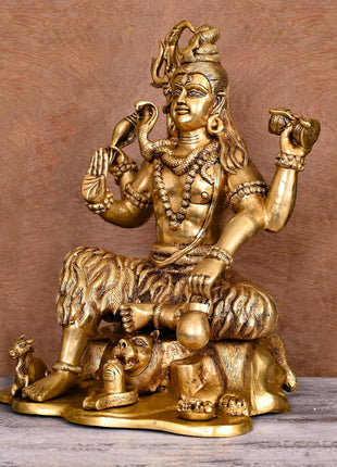 Brass Superfine Lord Shiva Statue (18.5 Inch)