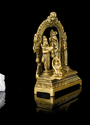 Brass Ram Darbar Statue (6.3 Inch)