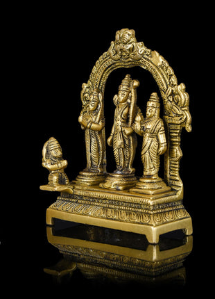 Brass Ram Darbar Statue (6.3 Inch)