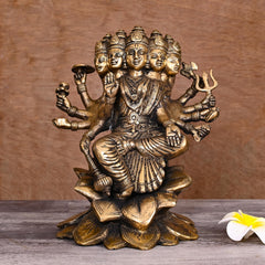 Enrich your spirituality with our stunning Brass Gayatri Devi sculptures