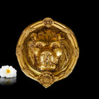 Brass Lion Face Door Knocker (8.5 Inch)