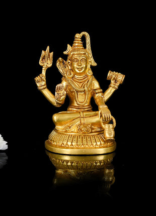 Brass Lord Shiva Idol (5 Inch)