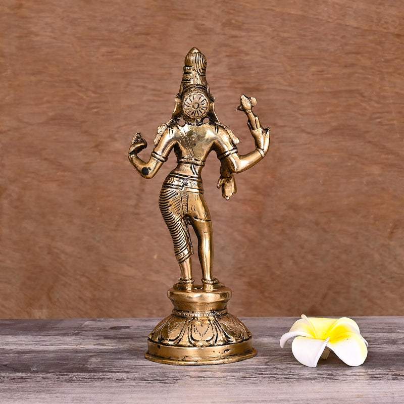 Brass Ardhanarishwara Idol (8.5 Inch)