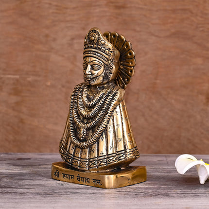 Brass Lord Khatu Shyam Idol (5 Inch)