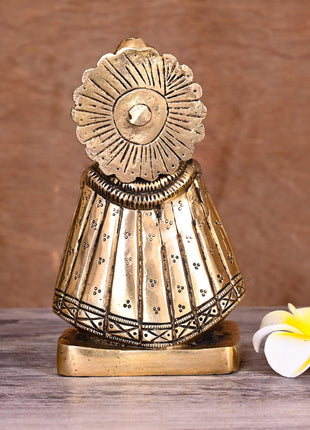 Brass Lord Khatu Shyam Idol (5 Inch)