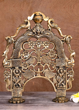 Brass Handcarved Prabavali Frame (12 Inch)
