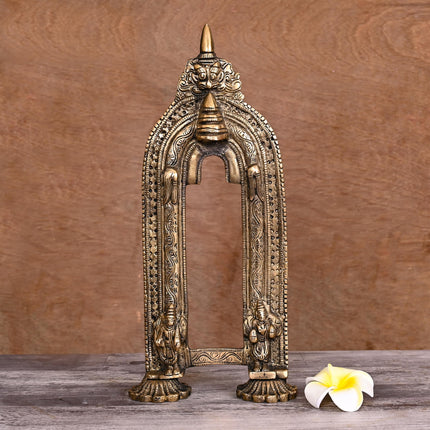 Brass Handcarved Prabhavali Frame (13 Inch)