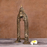 Brass Handcarved Prabavali Frame (13 Inch)