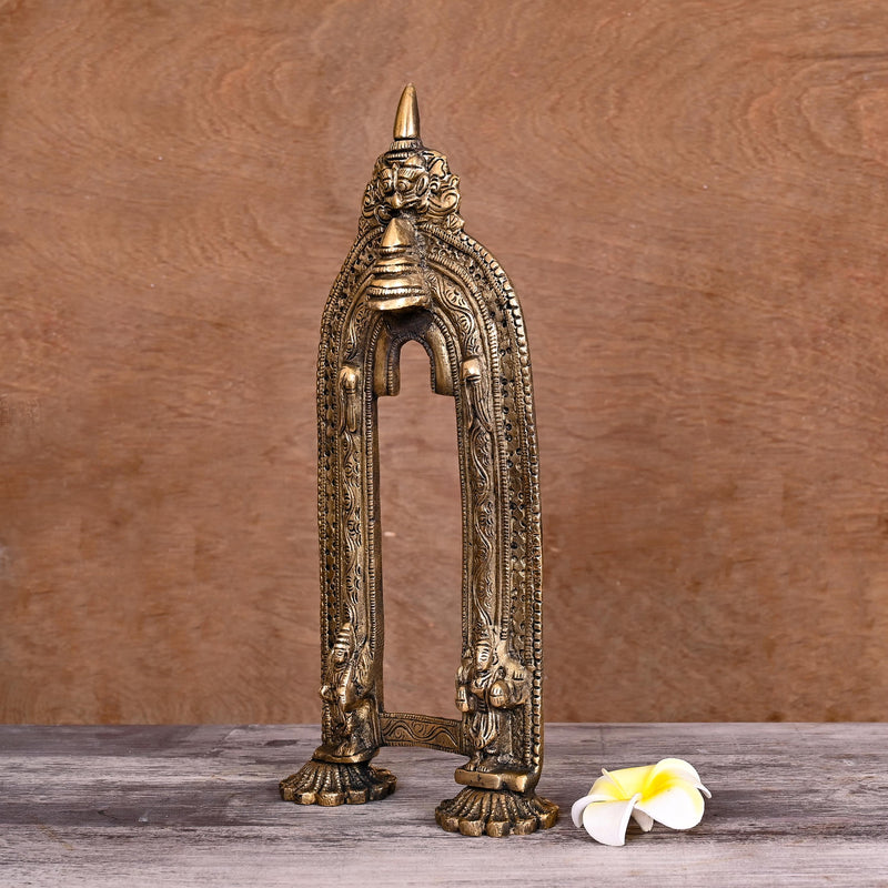 Brass Handcarved Prabavali Frame (13 Inch)