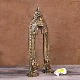 Brass Handcarved Prabavali Frame (13 Inch)