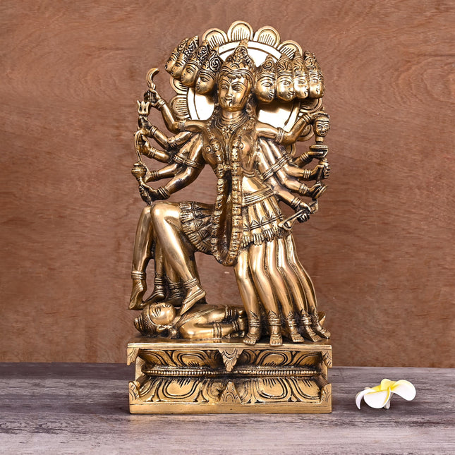 Brass Goddess Kali Idol (15 Inch)
