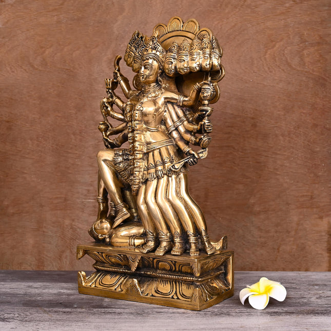 Brass Goddess Kali Idol (15 Inch)