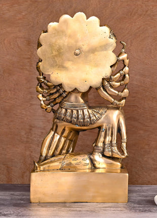 Brass Goddess Kali Idol (15 Inch)