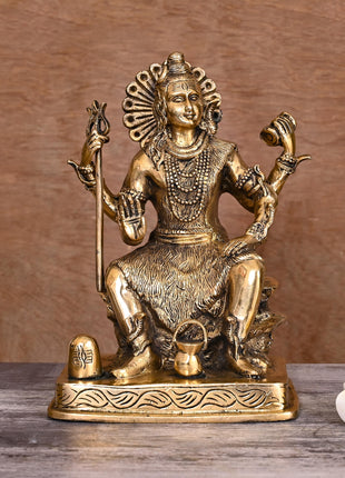 Brass Lord Shiva Statue (8.5 Inch)