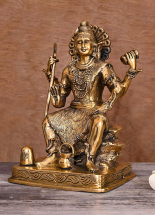 Brass Lord Shiva Statue (8.5 Inch)
