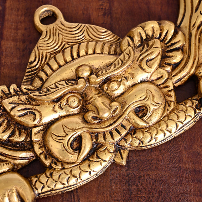 Brass Yali Wall Hanging (4.5")