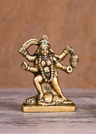 Brass Kali Maa Idol (2.5 Inch)