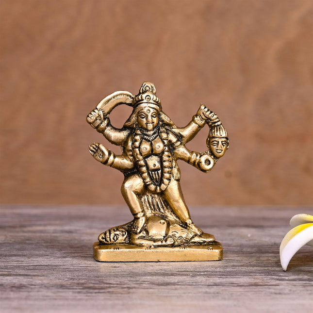 Brass Kali Maa Idol (2.5 Inch)