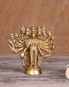 Brass Panchmukhi Hanuman Idol (4