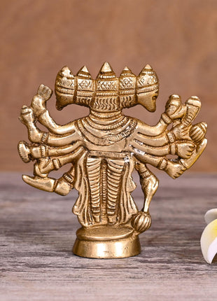 Brass Panchmukhi Hanuman Idol (4")